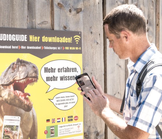 Audioguide Dinosaurierpark Teufelsschlucht, &copy; Felsenland S&uuml;deifel Tourismus GmbH