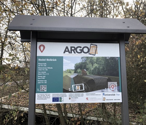 Informationstafel ARGO an der Meilbr&uuml;ck, &copy; Tourist-Information Bitburger Land
