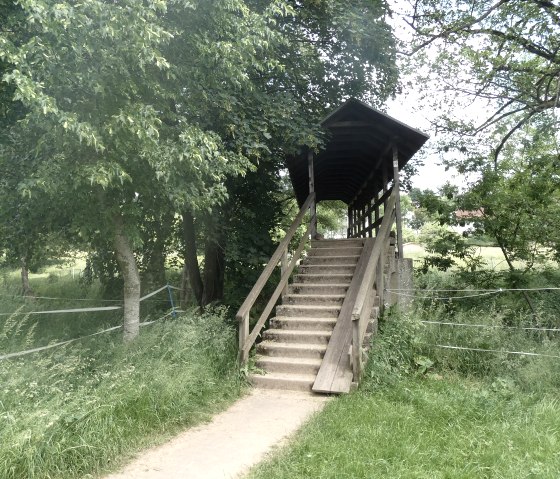 Small wooden bridge on the edge of the village, © TI Bitburger Land