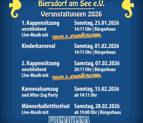 Veranstaltungs&uuml;bersicht 2026, &copy; Veranstalter