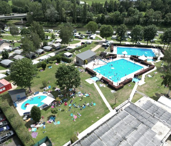 Freibad Echternacherbrück - Luftansicht, © Freibad Echternacherbrück