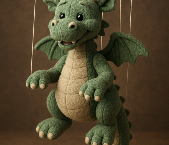 Marionette Drache, © ChatGpt