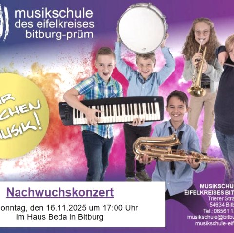 Nachwuchskonzert_Plakat, © Kulturzentrum Haus Beda