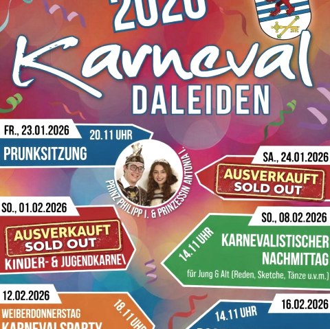Plakat Karneval Daleiden 2023, &copy; Karnevalsfreunde Daleiden