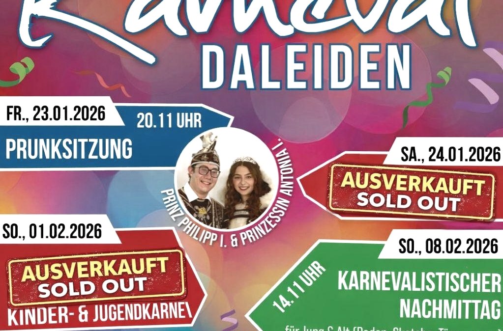 Plakat Karneval Daleiden 2023, &copy; Karnevalsfreunde Daleiden