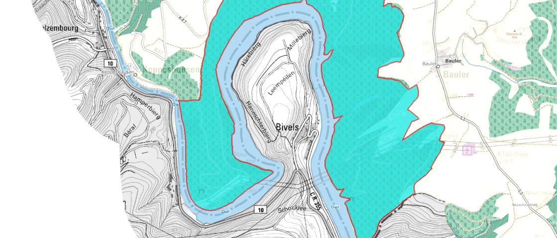 NSG Ourschleife-Falkenstein, &copy; LANIS / GeoBasis-DE / LVermGeoRP
