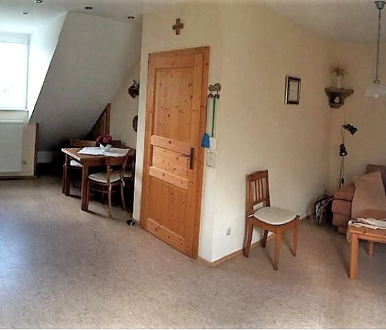 Eat-in kitchen in the Eulennest, &copy; Ferienhof Streit