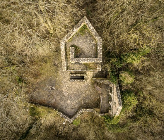 A bird's eye view of Pr&uuml;m Castle, &copy; Eifel Tourismus GmbH, D. Ketz