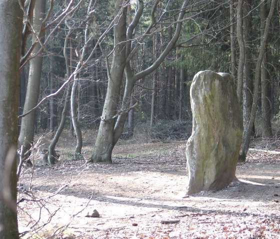 Druidenstein Bollendorf von der Schmalseite, &copy; Elke Wagner